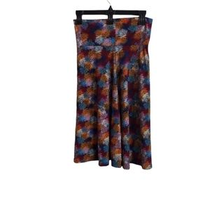 LulaRoe Colorful A-line skirt.With high waist.XS